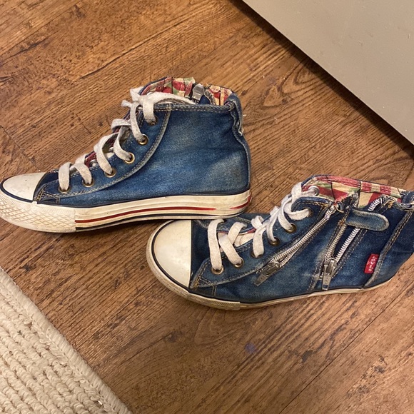 Levi’s Soho-Mid Double Zip High Top Sneakers - Picture 4 of 7